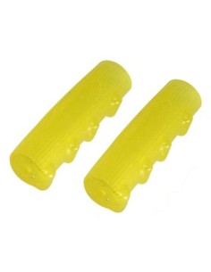 Grips 7/8 long 116mm Kraton Rubber 0214 Sparkle/Yellow.